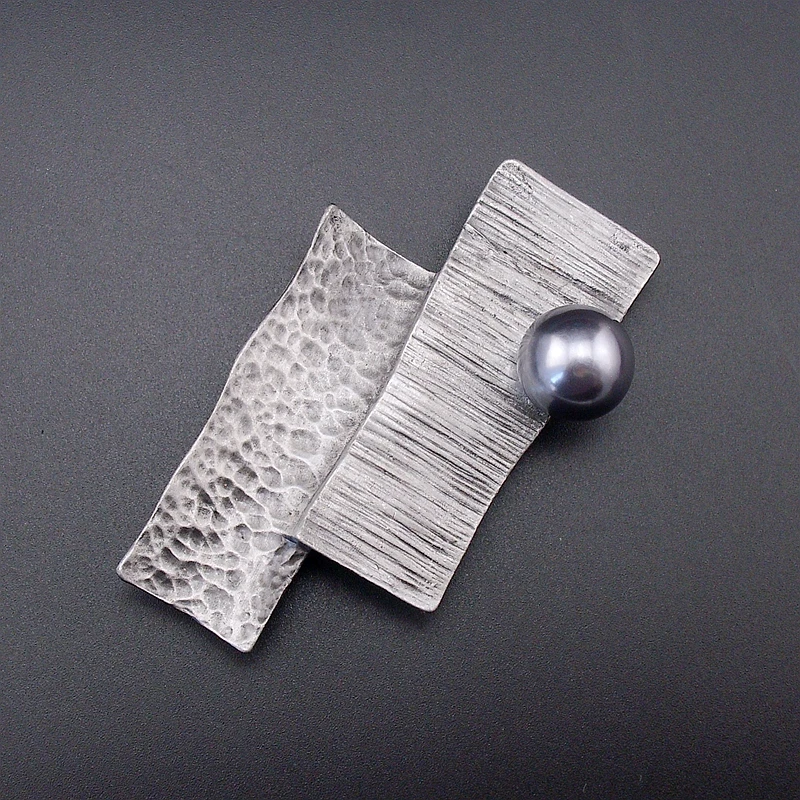 Retro Style Simulated Pearl Brooches Vintage Jewelry Black Gun Plated Metal Pin Brooch For Women Scarf Cilp, Item NO.: BH8100