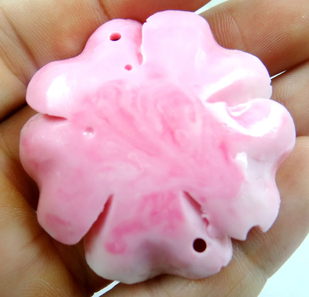 natural stone Quartz crystal Chinese Red Organic Cinnabar flower  pendant  for diy jewelry making necklace Accessories A29