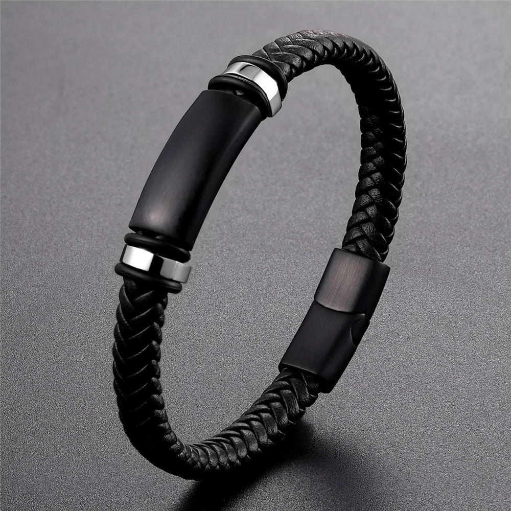 New Design Fashion Stainless Steel Bracelet Men Health Bracelet Magnetic Buckle Therapy Bangles Women Health Care Preferred Gift