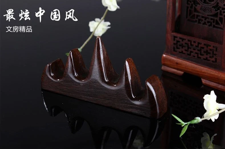 Chinese brush Calligraphy Pen Holders high quality wood mountain shape holders Business gifts Chinese style decor ACS010