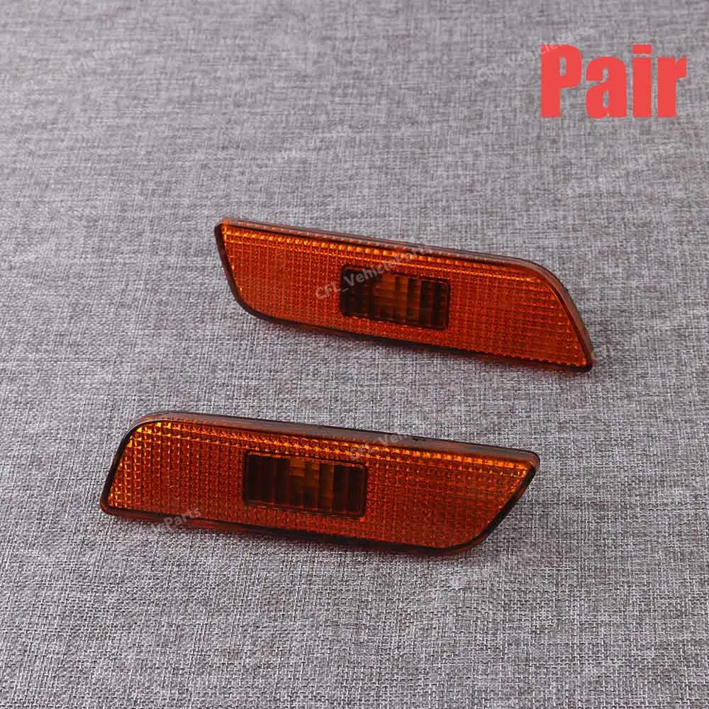 Pair Front Marker Turn Signal Indicator Lamp Light Lens Housing Left Right 30744360 30744361 For Volvo S80 2002-2006