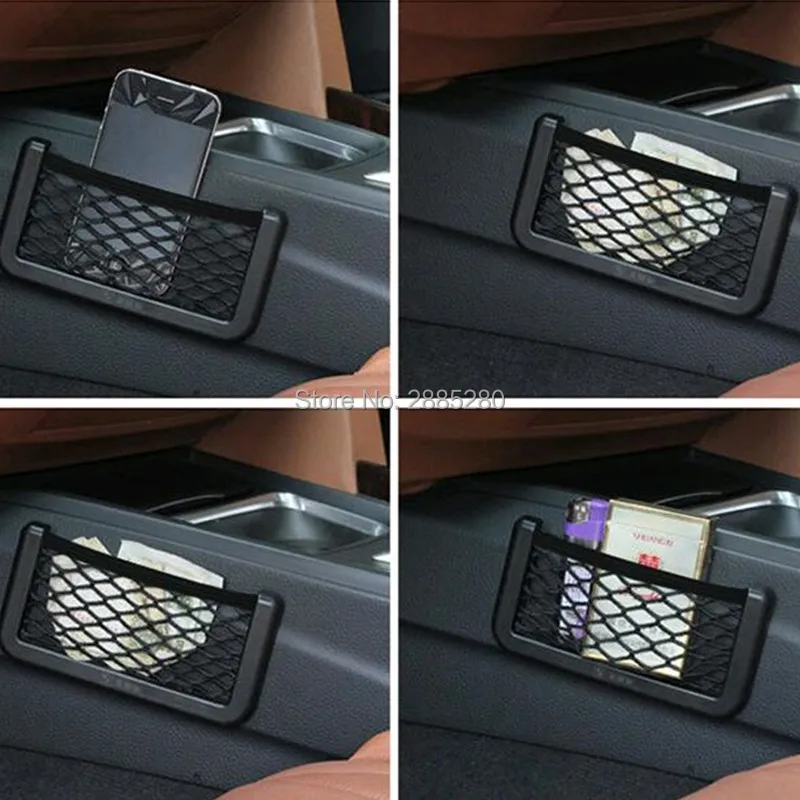 car Storage Mesh Net Bag Holder Pocket Organizer for hyundai solaris lada golf 7 peugeot 308 jeep renegade golf 5 for citroen c5