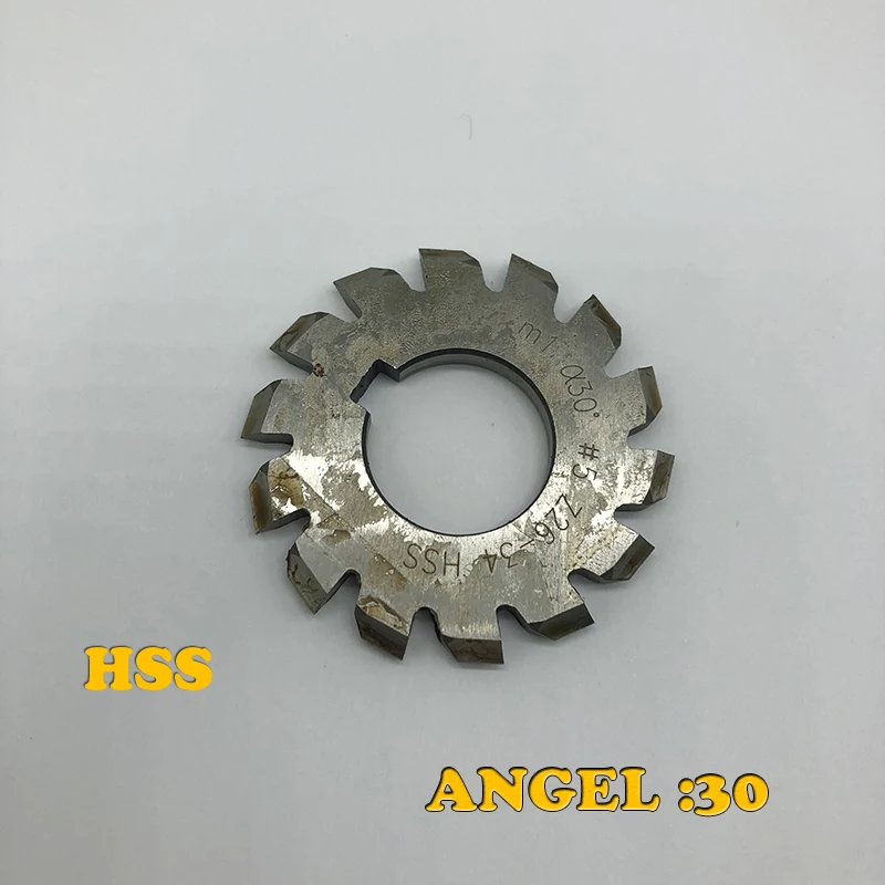 PA30 Involute gear milling cutter spline gear milling cutter pressure Angle 30 degrees m1m2m3m4m5m6m8m10