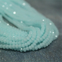 4mm Rondelle Facet Mint Crystal Beads, 100pcs,Top Quality, B448
