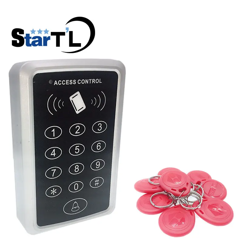 T11 Door Access Control System, Leitor de Cartão, Rfid Access Control, Leitor, 10 EM4100 Chaveiros, 125KHz
