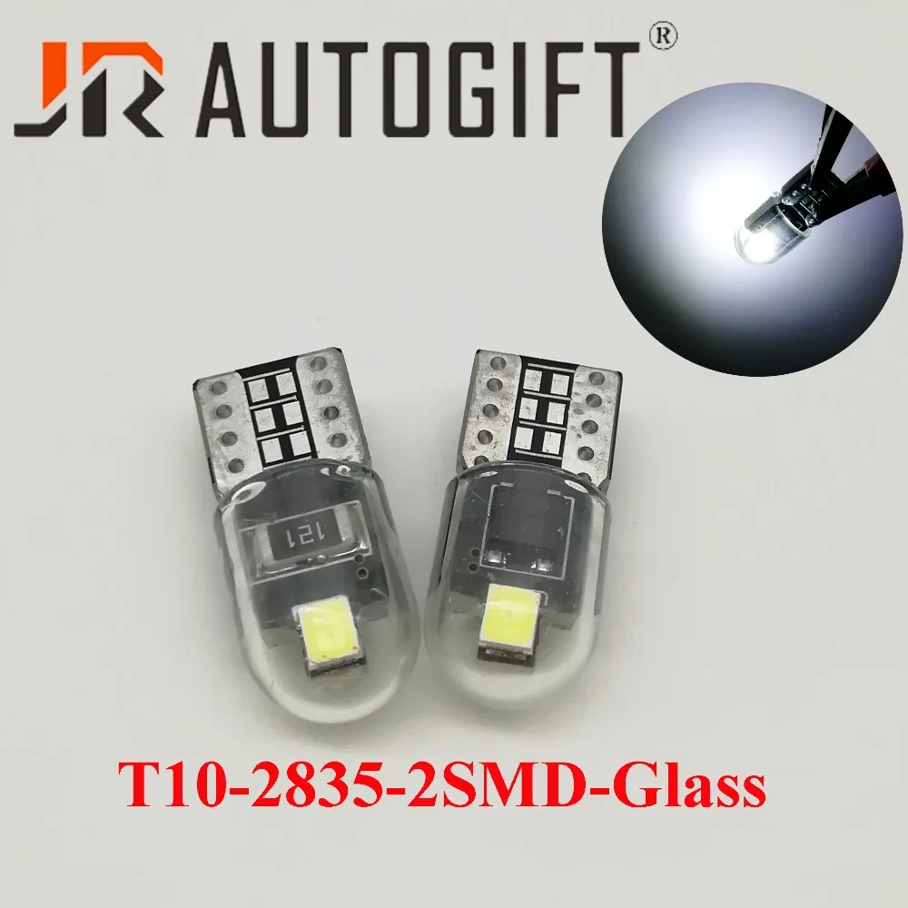 

100PCS/lot t10 w5w led bulbs 2SMD 2835 Nonpolarity 194 168 LED car auto 12V Glass side wedge reading door lights white