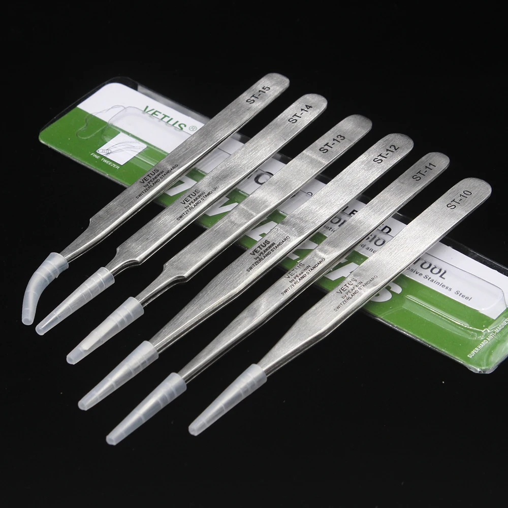 1PCS VETUS 10-15 tainless Steel Tweezers Set Maintenance Tools Kits