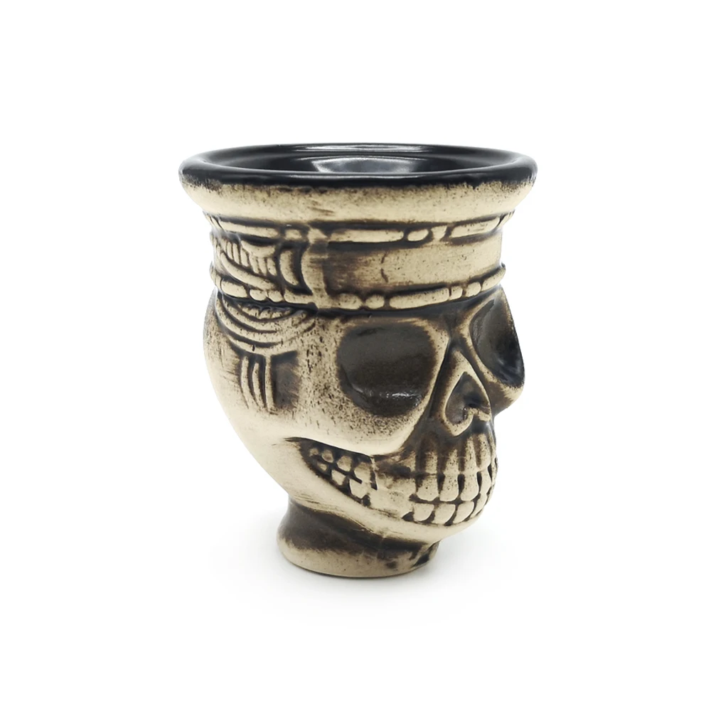 LOMINT skull Ceramic Hookah Bowl Shisha Narguile Tobacco Bowl Accessories Drop Shipping  LM-272