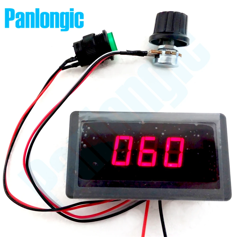 Digital Display Led 6V 12V 24V 6A 8A PWM DC Motor Speed Controller Variable Speed Regulator Free Shipping