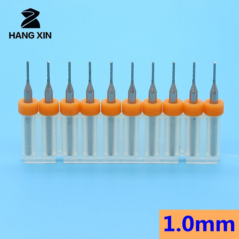 10PCS 1.0mm tungsten carbide PCB end mill CNC router wood rotation tool Strawberry / corn engraving machine accessories