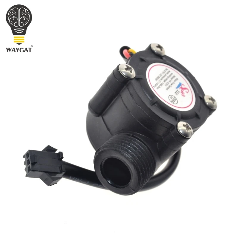 1pcs Water Flow Sensor Flowmeter Hall Flow Sensor Water Control 1-30L/min