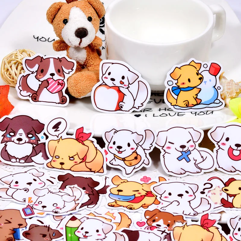 40pcs Creative kawaii Cute Cartoon dogs scrapbooking stickers /decorative sticker /DIY craft photo albums/Children