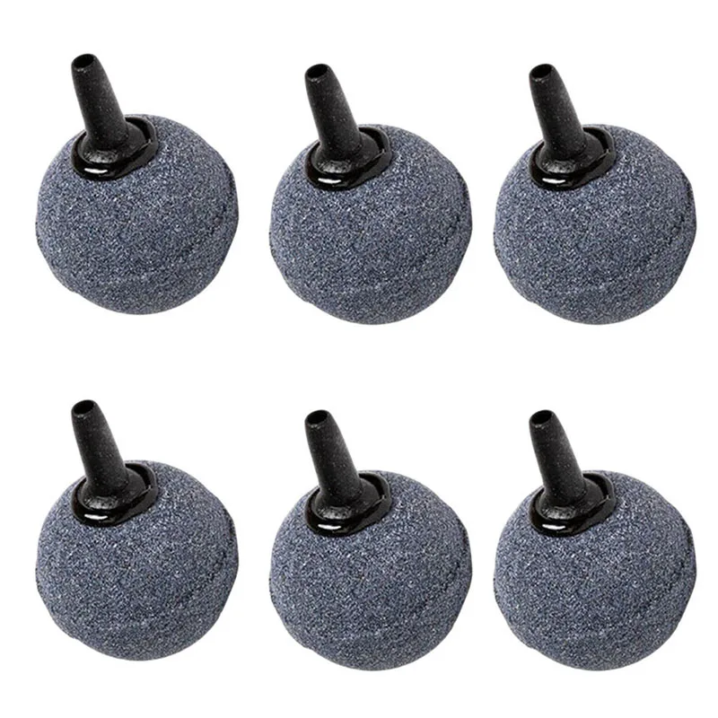 

5pcs Aquarium Mini Round Mineral Bubble Air Stone Pond Fish Tank Pump Aerator Aeration Hydroponic Oxygen Airstone Accessories