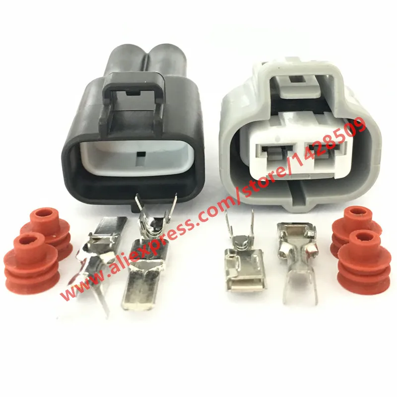 1 Set 2 Pin Sumitomo Hydraulic Motor Plug Automotive Female HID Cable Connector For Toyota 11410 6189-0425 6188-0259