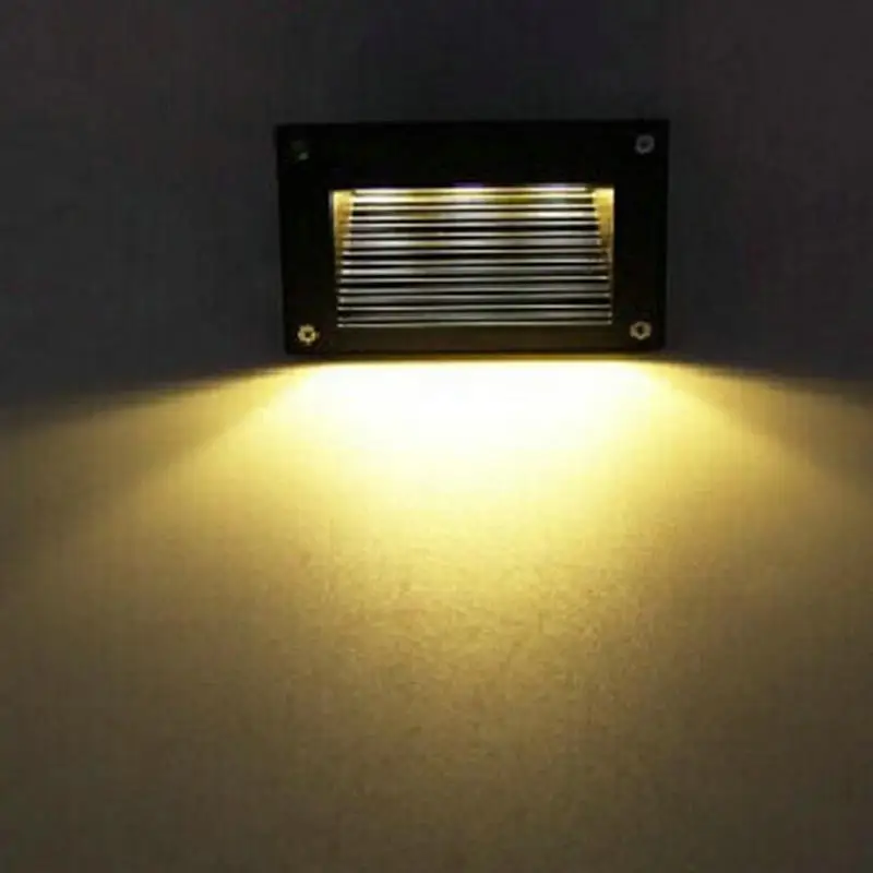 

IP67 Waterproof Outdoor 6W LED footlights Rectangle Embedded Stair Steps Step Lamp Corridor LED Wall Lamp