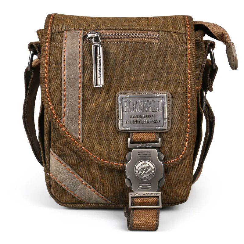 2022 Ruil Retro Shoulder Bags Multifunction Man Canvas Leisure Tooling Messenger Package Vintage Handbag European American Style