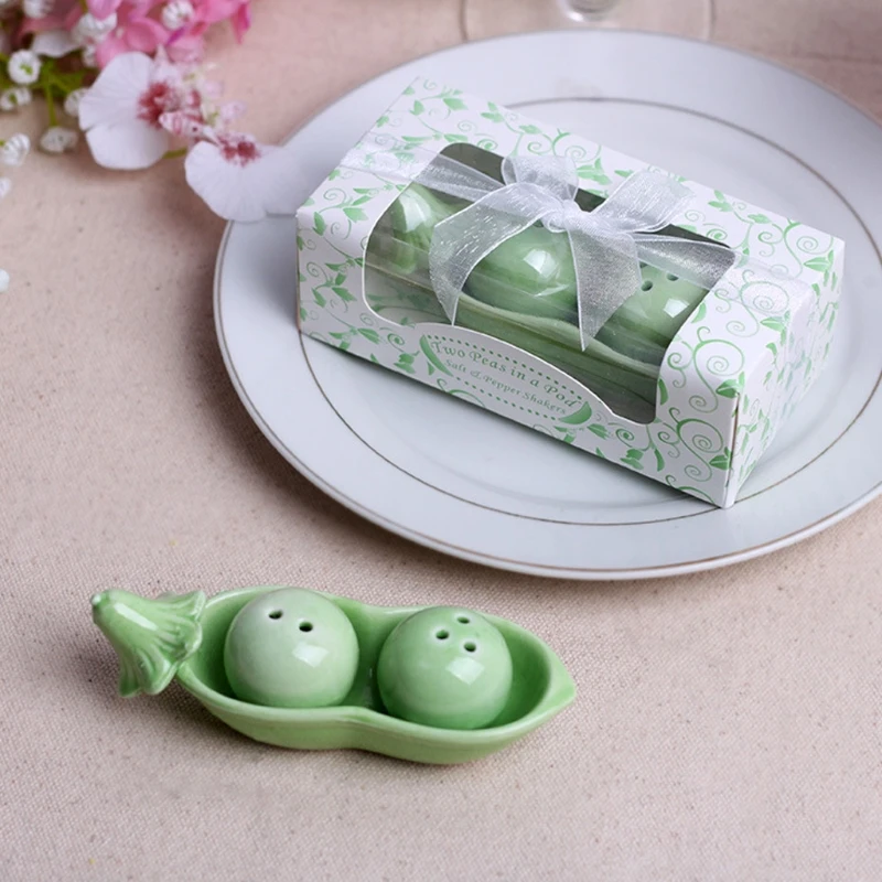 Two Peas Ceramic Salt & Pepper Shaker S 1