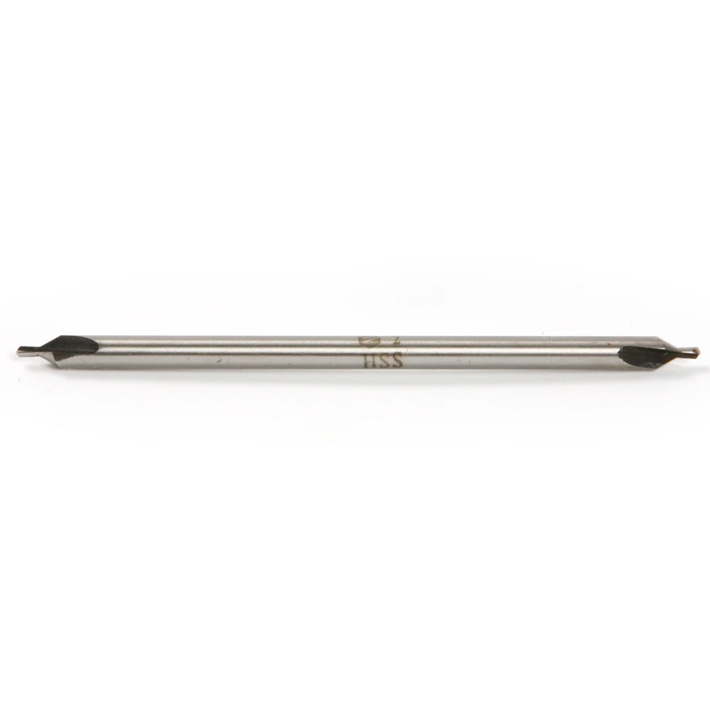 1PC 100mm Length Center Drills HSS  A-Type Double Ended 60 degree 2mm Countersinks Metal Drill Bit