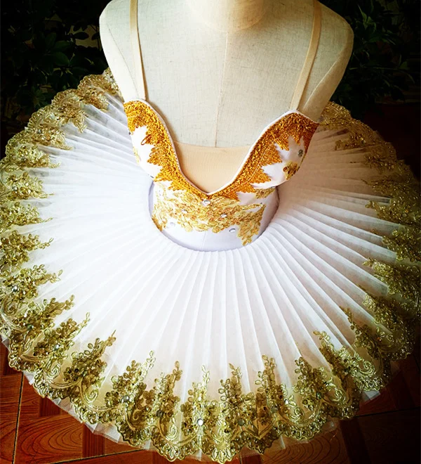 

white Professional Ballet Tutu Girls Gymnastic Dancing Dress Adult Swan Lake Costume Ballet Leotards For Women Ballet Dress