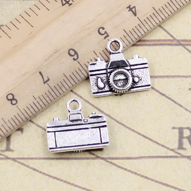 20pcs Tibetan Bronze Camera Charms for Jewelry Making