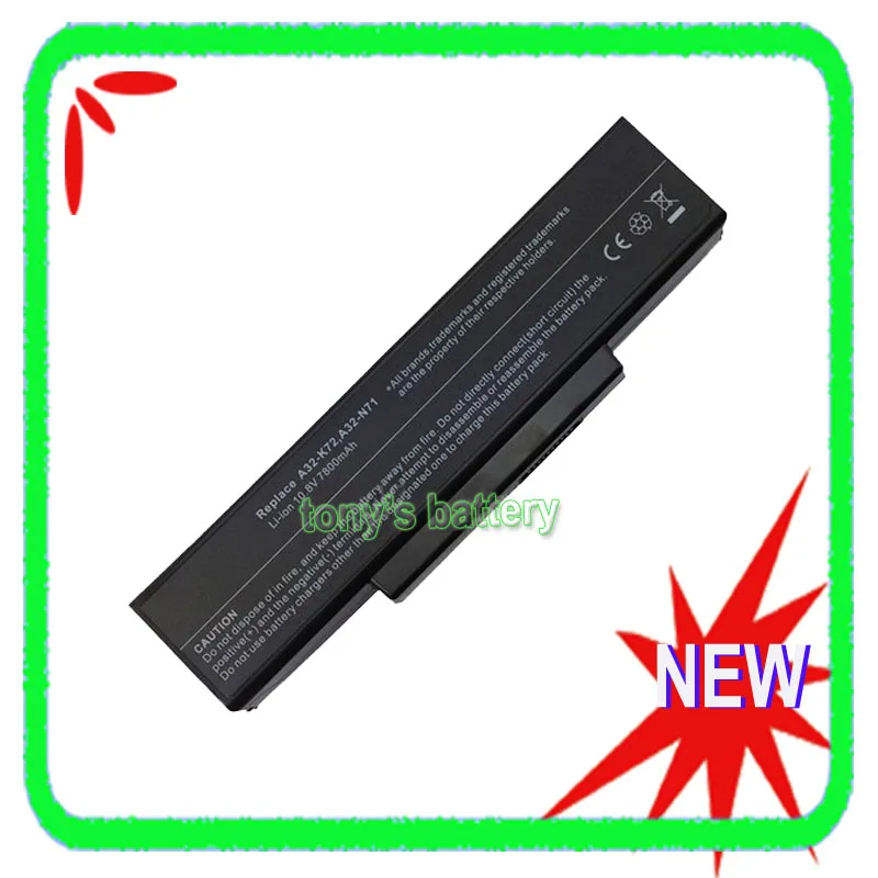 7800mAh Battery For ASUS K73 K73E K73SV N71 N71J N71JA N71JQ N71V N71VG N73 N73F N73G N73J N73JF N73JG N73JN N73JQ N73Q N73S