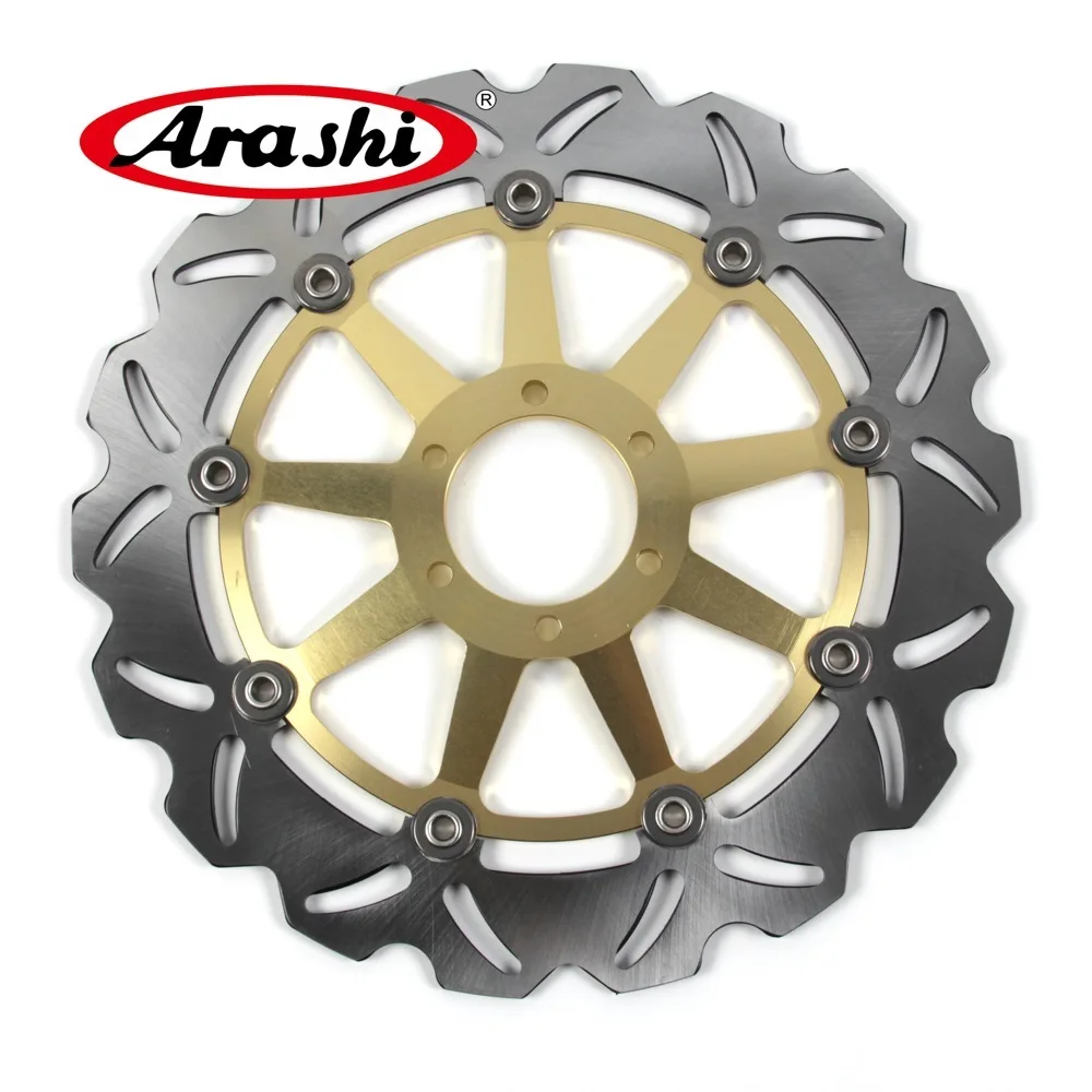 Arashi 2PCS For MOTO GUZZI STELVIO 1200 2008-2014 CNC Floating Brake Disc Brake Rotors 2008 2009 2010 2011 2012 2013 2014