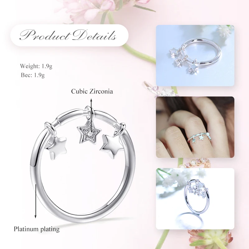 UMODE Cute Flower Rings for Women Engagement Finger Rings Fashion Pendant Ring for Gift Girl Designer Jewelry Accessories UR0494