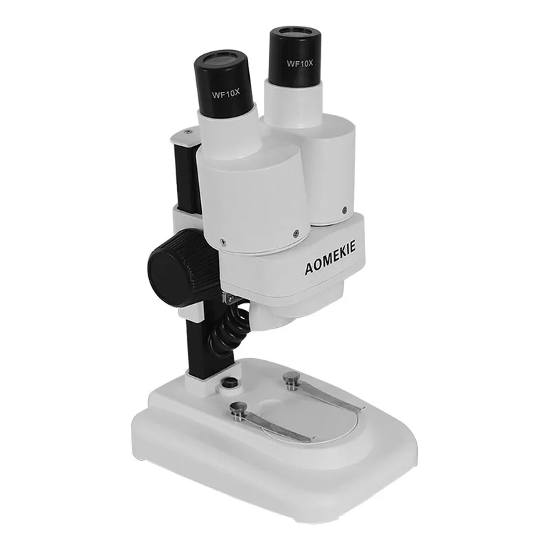 Imagem -02 - Aomekie-microscópio Estéreo Binocular de 20x40x Iluminação Led Luzes Pcb Observação de Amostra Educação Científica para Crianças com Slides