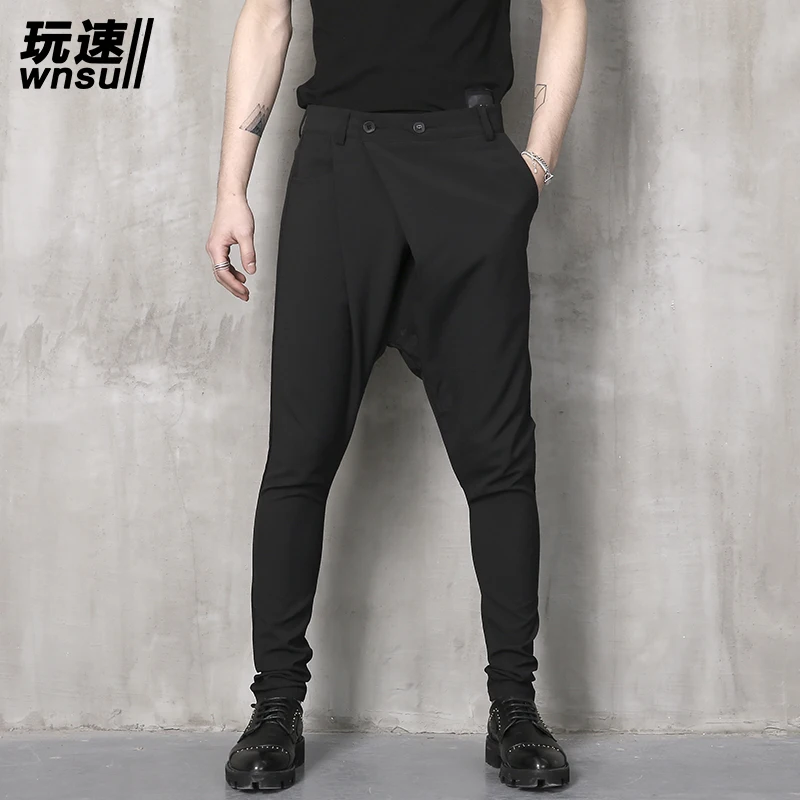 M-6XL!  Big yards men's trouse  summer pants harem pants male personality boot cut jeans men's clothing big long trousers