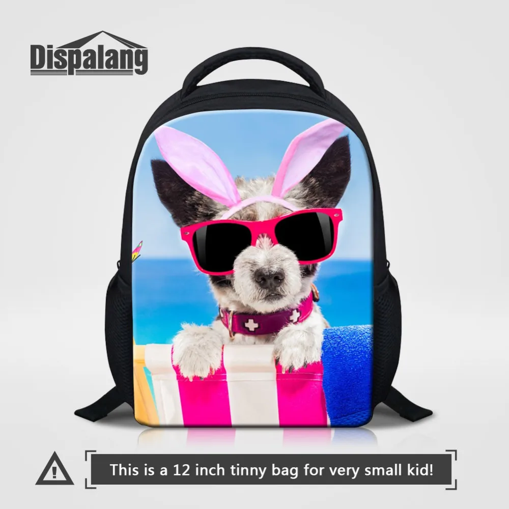 

Dispalang Kindergarten School Bags Beach Dog Printing Baby Backpack Cute Girl School Backpack Children Bag to School Book Bag