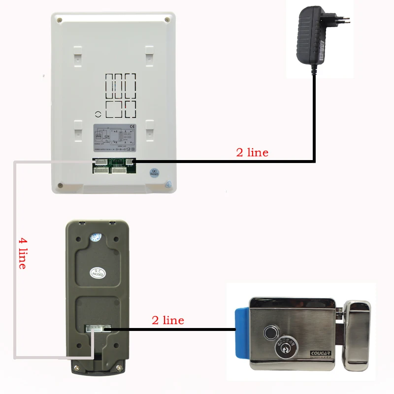 Vintech-interfone com câmera de visão noturna, para casa, com fio, barato, tela de lcd de 4.3 polegadas, colorida, campainha, sistema de intercomunicação ir, frete grátis