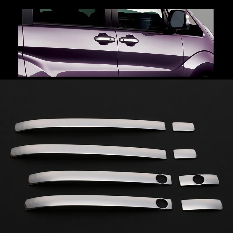 8PCS Car Door Handle Cover Trims Stainlless Steel Sticker Car Chromium Styling Trim Accessories For HONDA STEPWGN RP1/4 2015