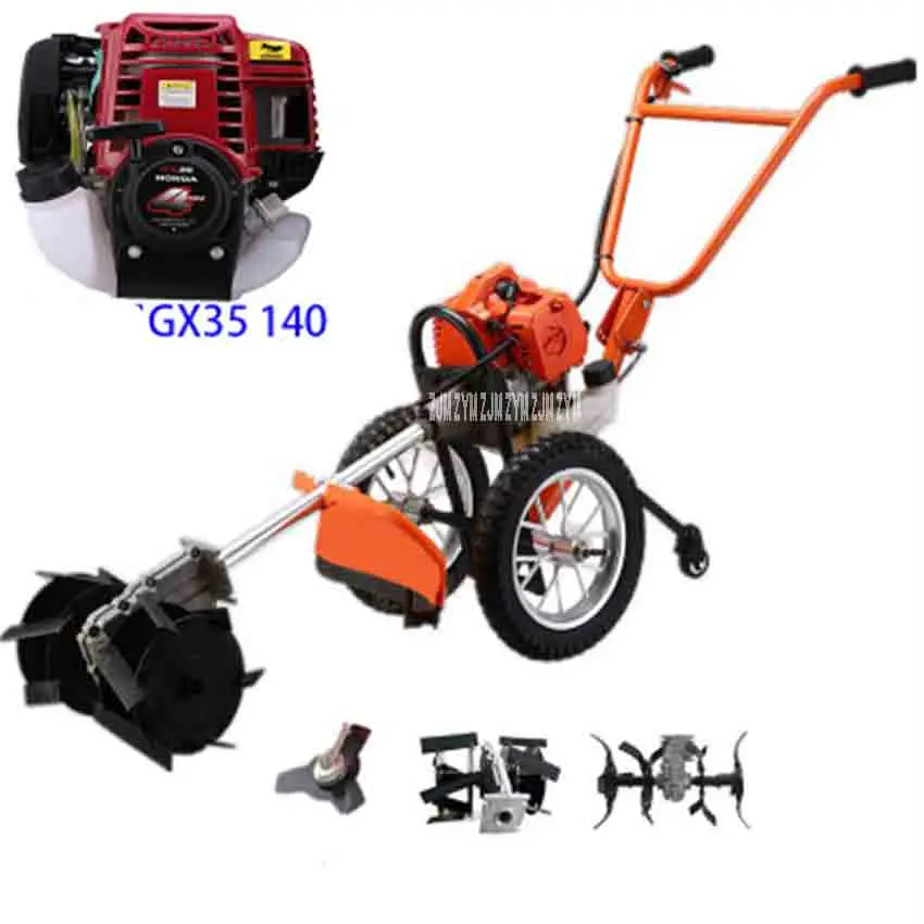 

Lightweight hand push type 1900W High power rake Scraper Scarifier Lawn mower,GX35 140 Air Cooling,4-Stroke motor 38.9CC 2.5