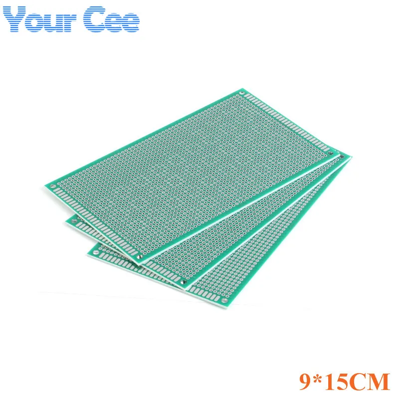 Double Side Prototype Pcb Breadboard Universal Printed Circuit Board 2X8 3X7 4X6 5X7 6X8 7X9 8X12 9X15 10X10 12X18 15X20CM