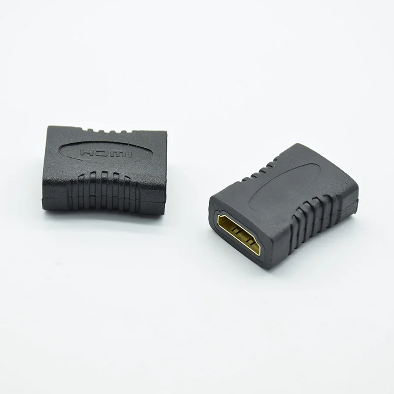 2pcs HDMI Female to Female Adapter Coupler Connector Converter For HDTV 1080P HDMI Adapter 1.4 Direct connection