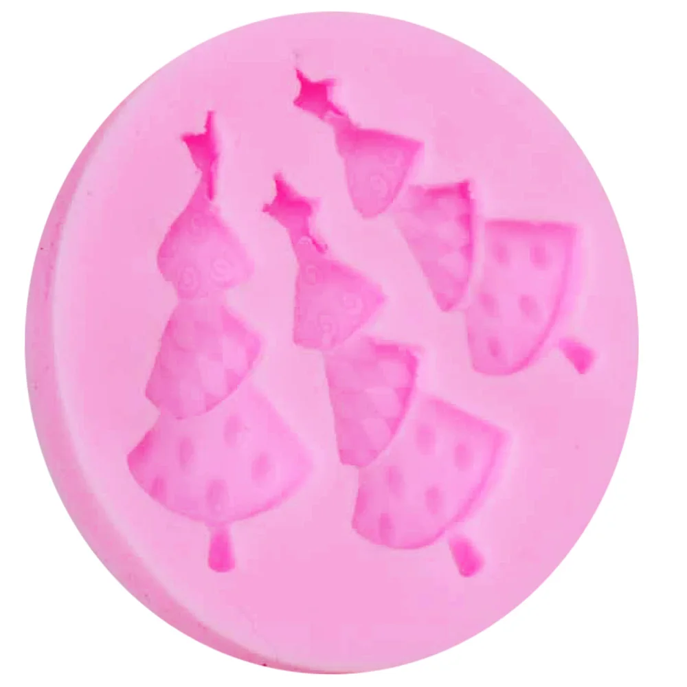 M270 Christmas Tree Silicone Kitchen Molds for Handicrafts Fondant Sweets Cookie Baking Supplies Table Decorations Pastry Party