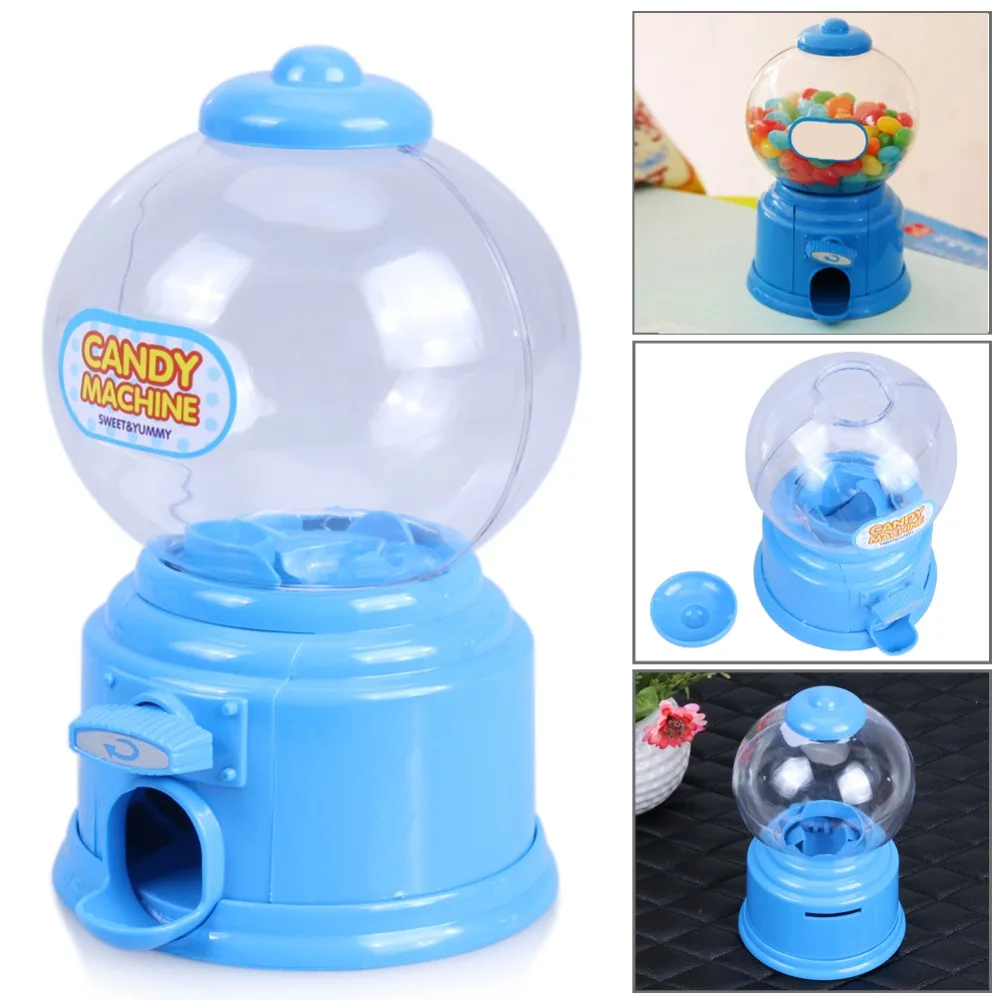 Mini máquina de doce em forma de bolha, dispensador de bola de goma, economia de dinheiro, caixa de brinquedos para presente de bebês, 14.5*8.7cm