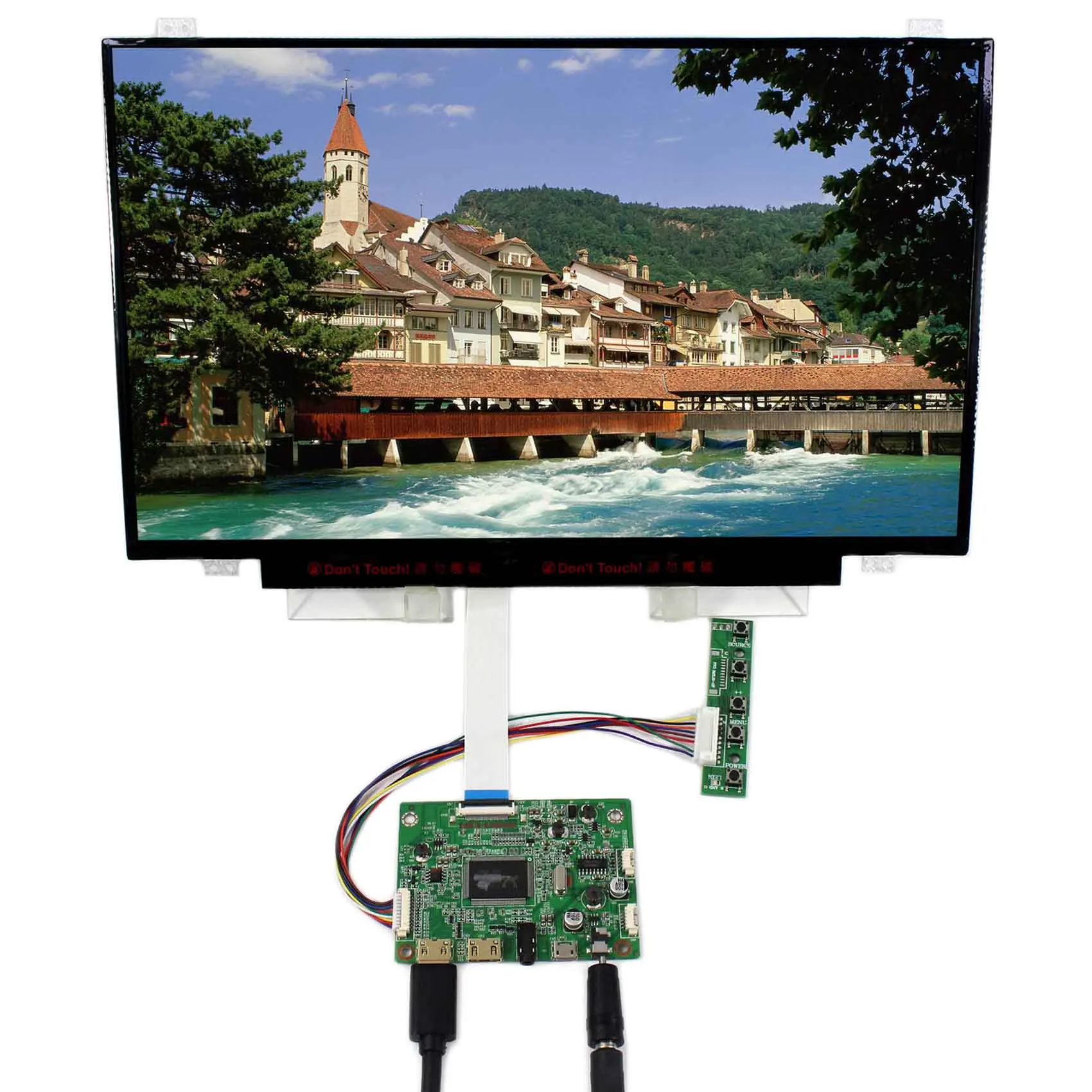 2Mini HD Serta LCD Controller Board 14Inch Layar LCD 1920X1080 B140HAN01.2 LCD Display
