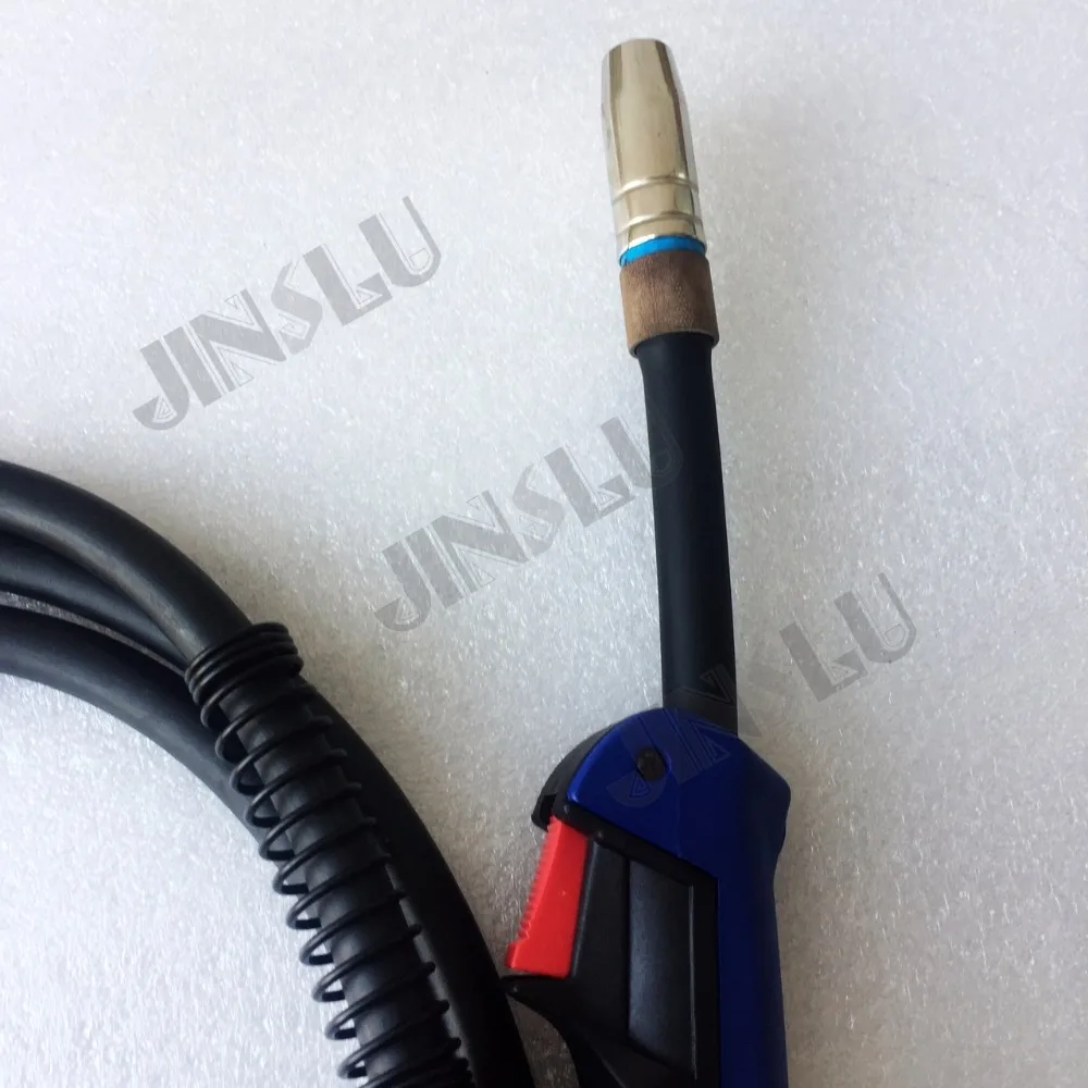 Flexible Swan Neck 25AK CO2  Type MIG / MAG Torch 3M Cable and Euro Connector Wire Size 0.8-1.2mm