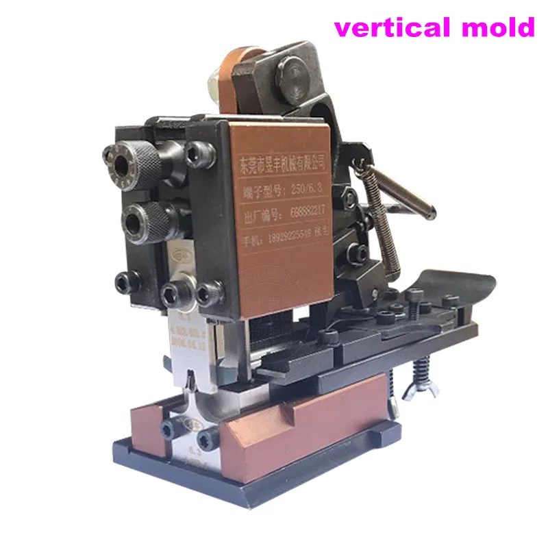 1.5t terminal crimper molde horizontal vertical único molde de grãos lâminas de faca de aço para máquina de friso terminal elétrico