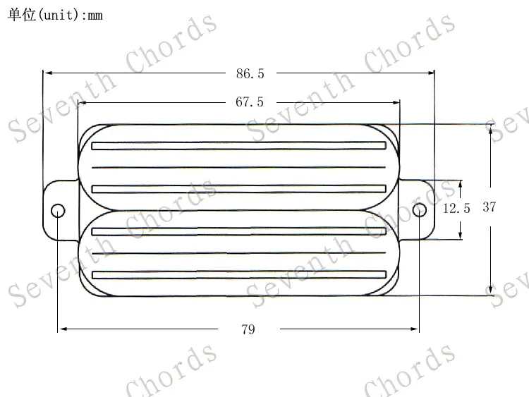 1 Stück Hot Rail 2-Dual Blade Humbucker-Tonabnehmer für E-Gitarre, 4-Draht-Tonabnehmer, 4 Farben, Gitarrenteile und Zubehör – Detail 16