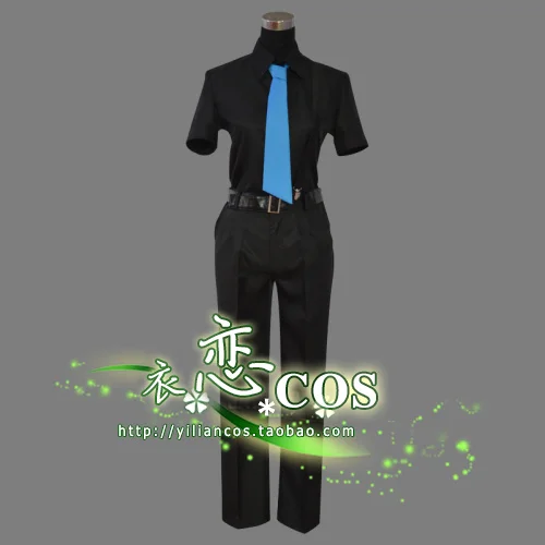 Shiota Nagisa Black Combat cosplay Costume 11