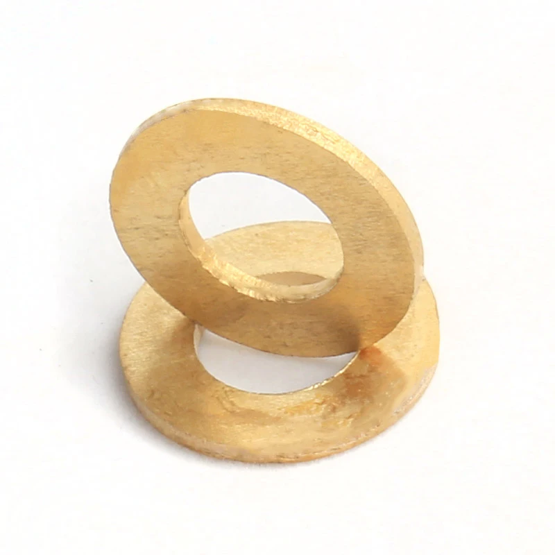 M2 M2.5 M3 M4 M5 M6 M8 M10 M12 M14 M16 M18 Solid Brass Copper Flat Washer Plain Brass Gasket Shim Pad Ring Spacer Circular Meson