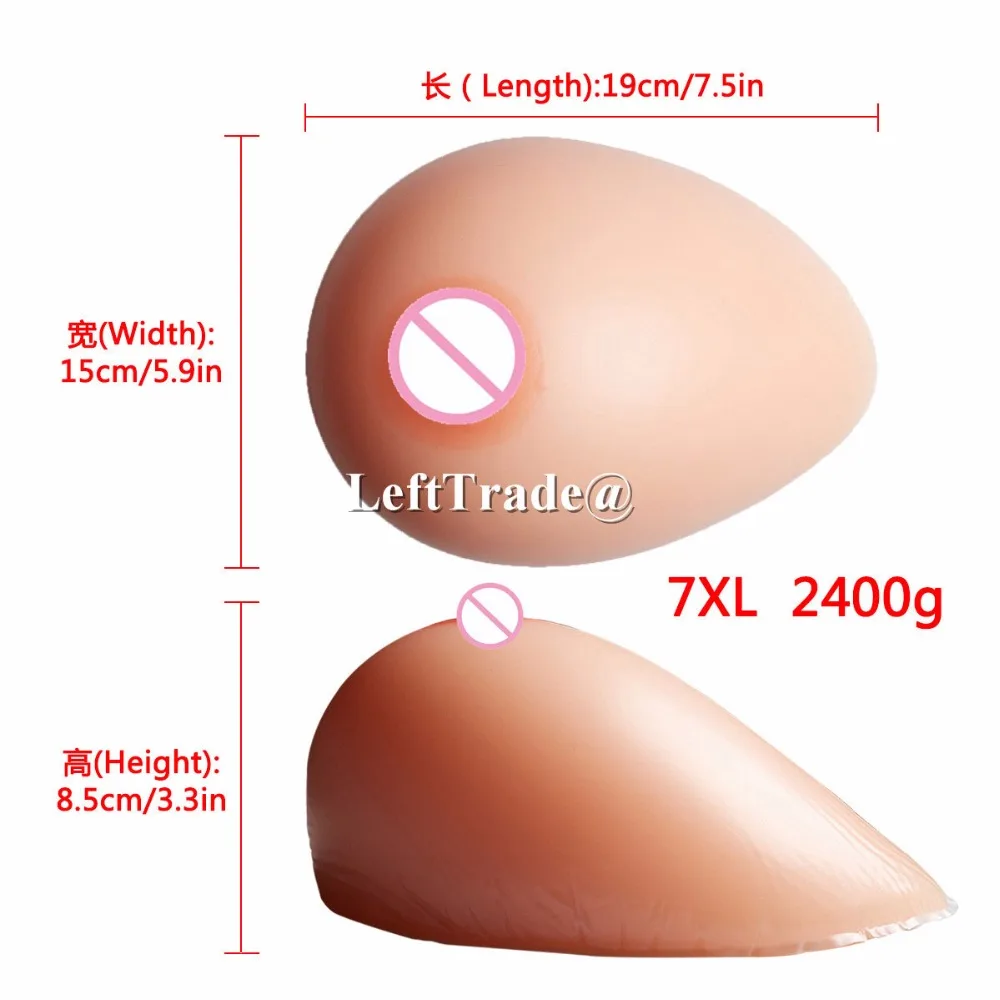 

G cup Silicone Fake Breasts Boobs Crossdresser Breast Forms CT Drag Queens 2400g/pair