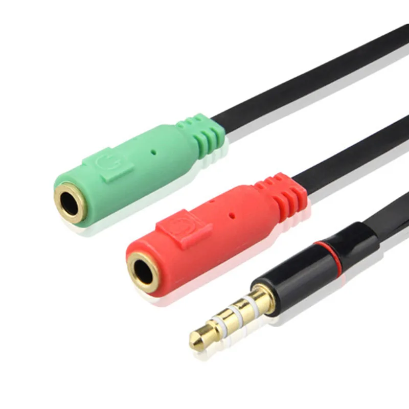3.5mm Mic+Headphone Splitter Audio Cable 3.5mm splitte Aux Cable Cord for Computer Microphone Cellphone splitter for headphones