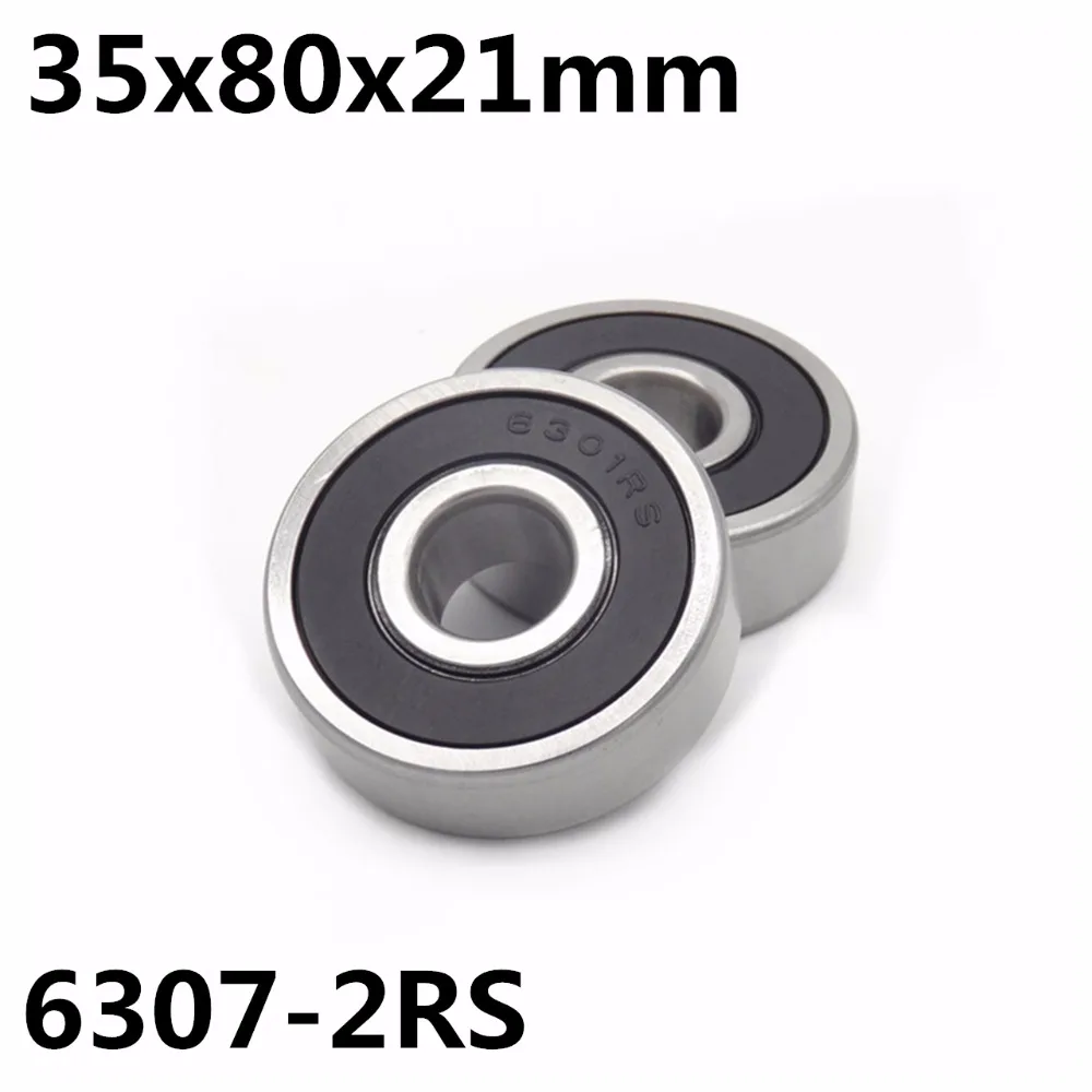 1Pcs 6307-2RS ball bearing 35x80x21 mm deep groove ball bearing High quality 6307RS 6307