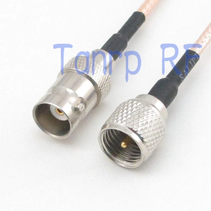 15CM Pigtail coaxial jumper cable RG316 extension cable 6inch BNC female jack to mini UHF male plug RF adapter connector