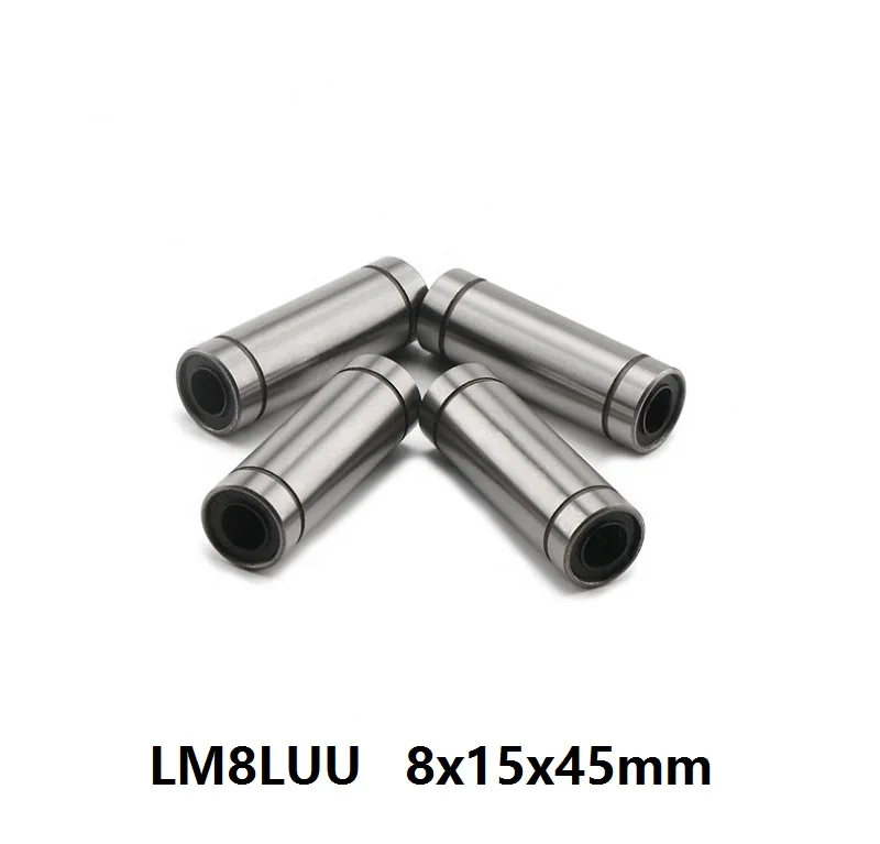 

LM8LUU 8mm linear ball bearing bush bushing for 3d printer cnc parts 8x15x45mm 45mm long type LM8UU