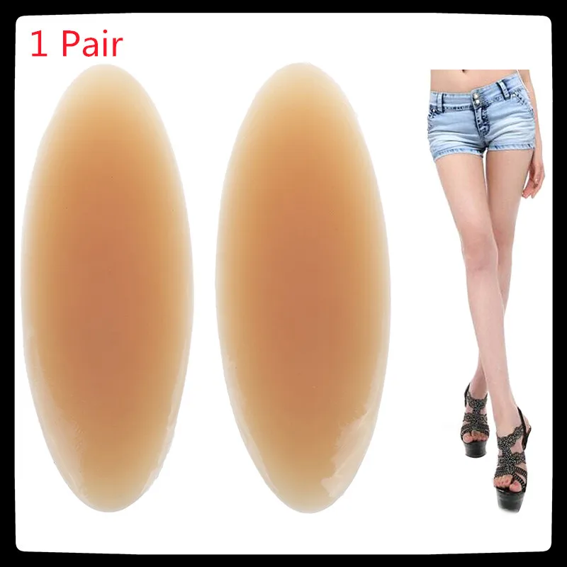 

1 Pair Silicone Leg Onlays Leg Correctors Silicone Calf Pads Leg Onlays Soft Self-Adhesive for Crooked or Thin Legs