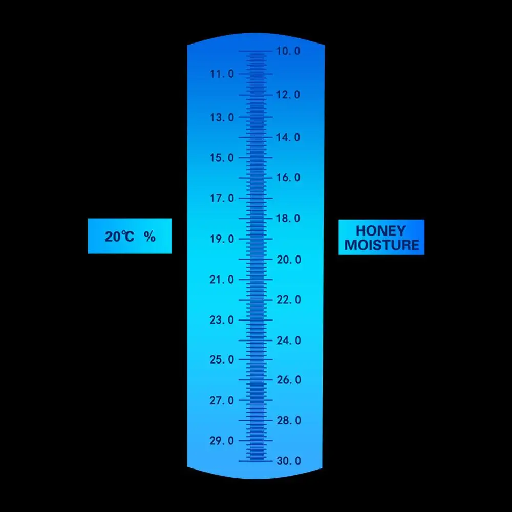 Handheld Honey Moisture Refractometer Tester Portable Brix Meter 10-30% with ATC